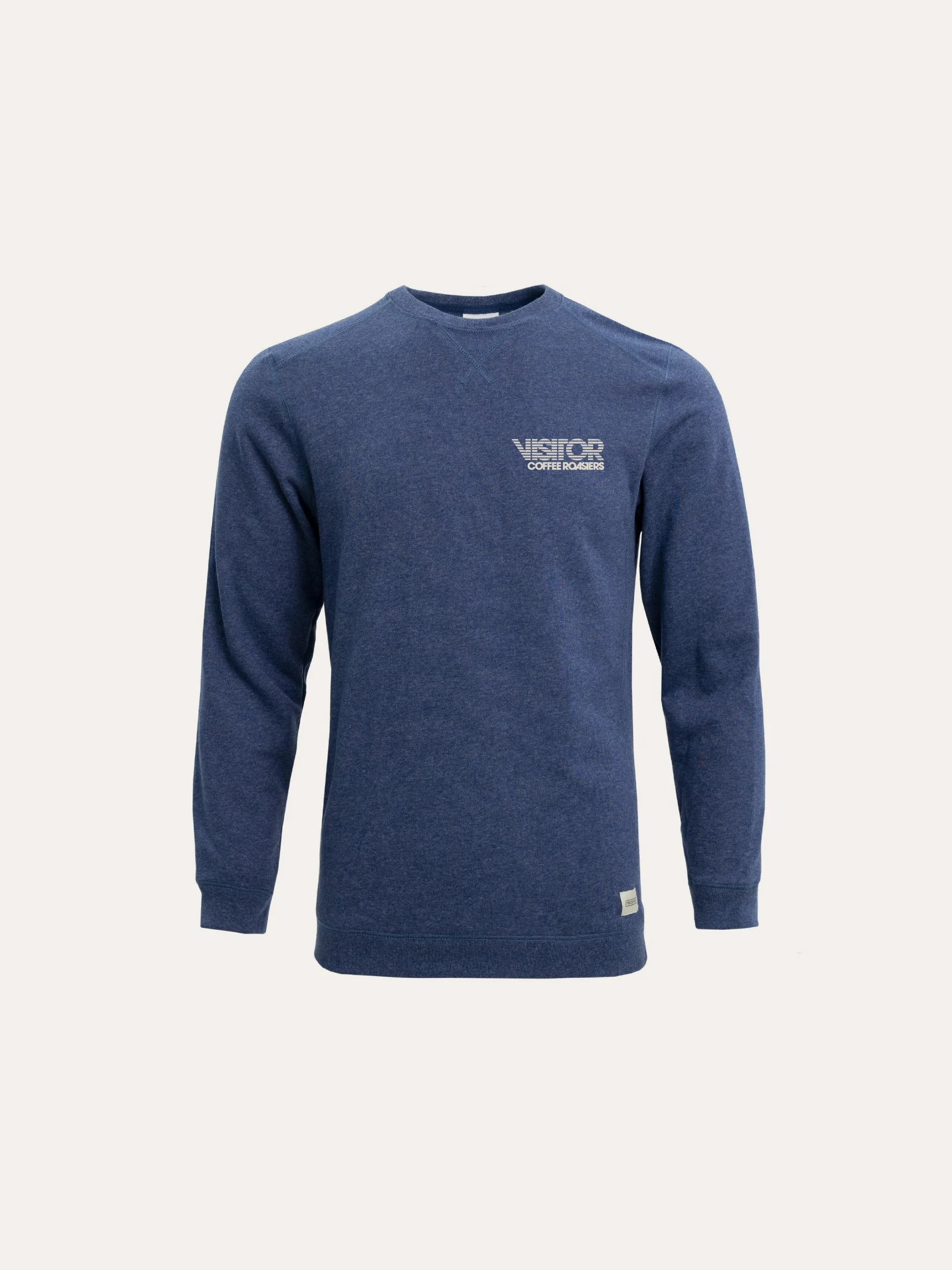 Visitor Crewneck Sweatshirt in Cobalt — Visitor Coffee Roasters